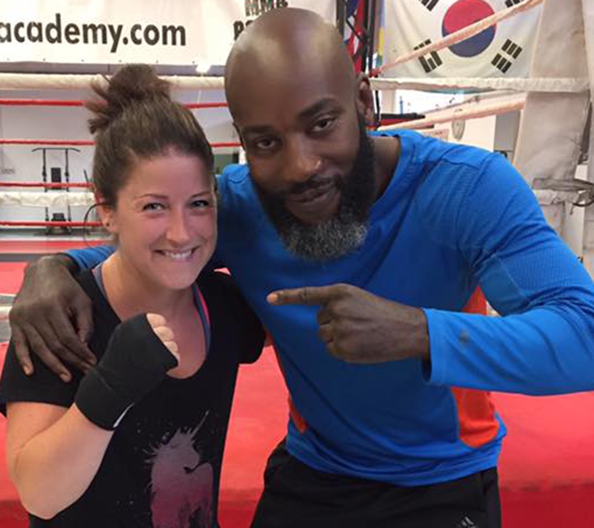 Marie-laine Thibert, victime de propos haineux aprs son passage  un gala de boxe.