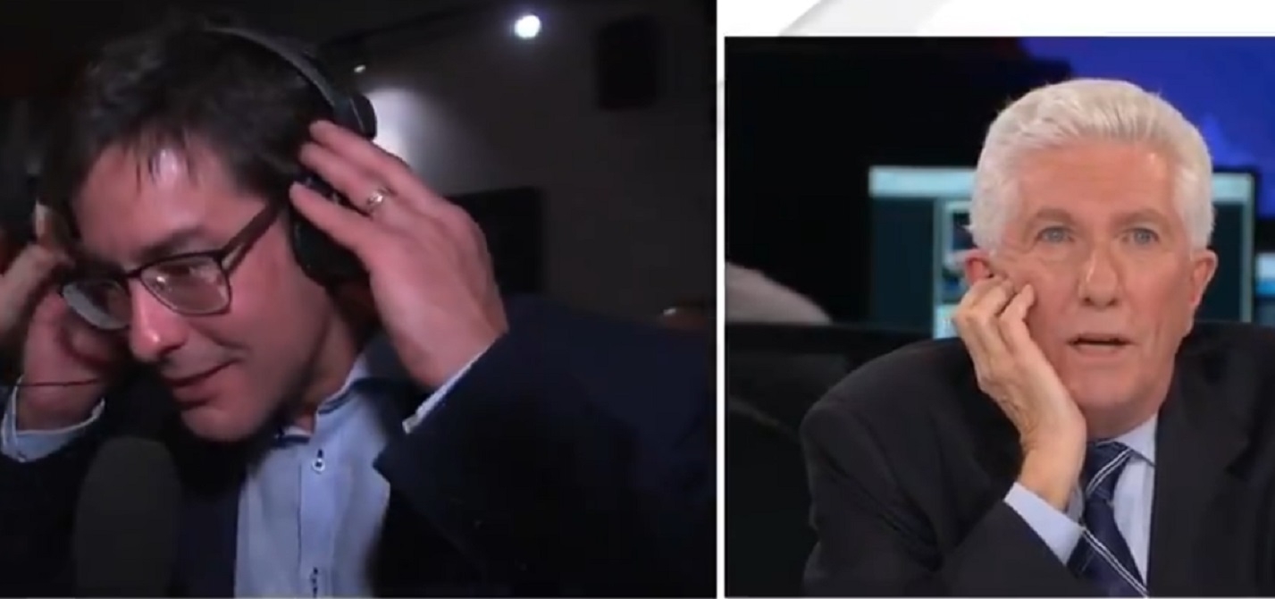 Moment bouleversant entre un p�re et son fils suite � la victoire du fils de Gilles Duceppe lundi soir